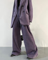 purple blazer pants set boogzel clothing