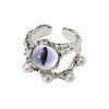 purple cat eye ring boogzel clothing