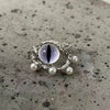 purple cat eye ring boogzel clothing