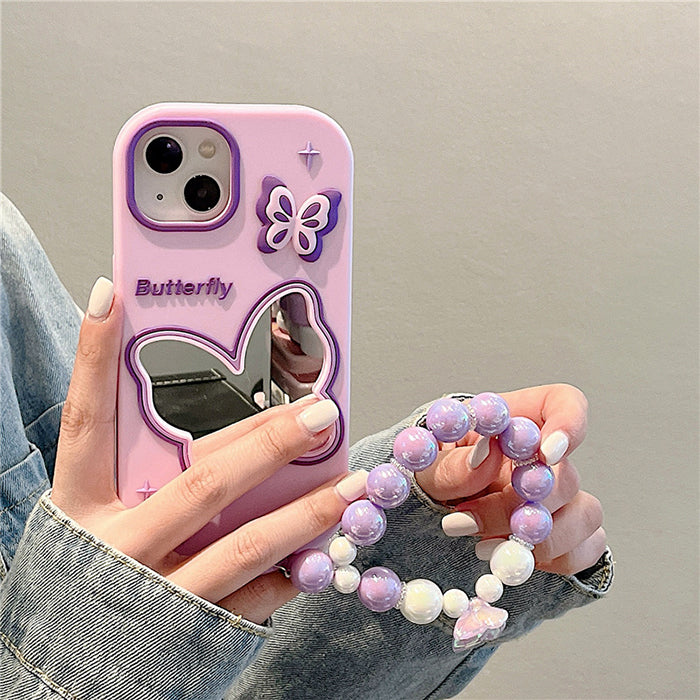 purple butterfly mirror iphone case boogzel clothing