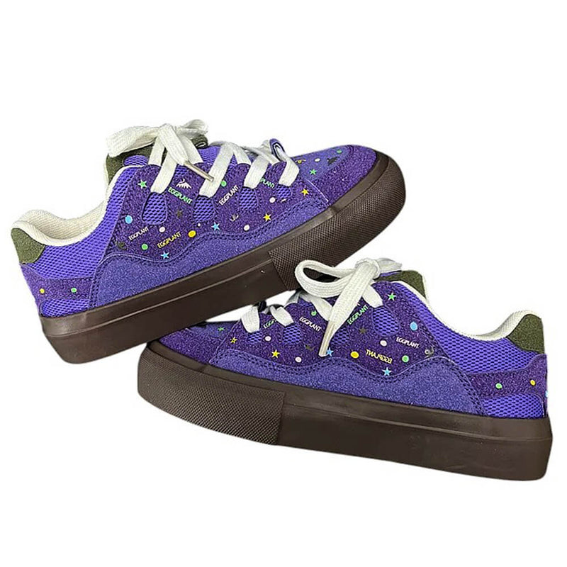 purple star skater sneakers boogzel clothing