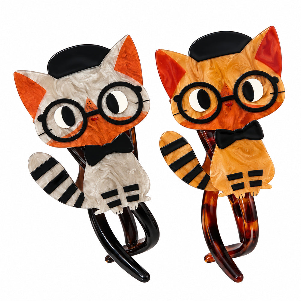 purrfessor kitty hair pin boogzel clothing