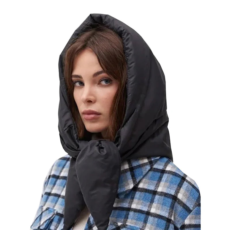 quilted hooded triangle scarf boogzel clothing