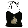 rabbit print y2k halter top boogzel clothing