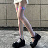 rainbow aesthetic knee-highs boogzel clothing