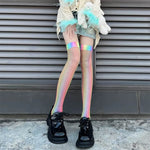 rainbow aesthetic knee-highs boogzel clothing