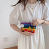 rainbow knitted purse boogzel clothing
