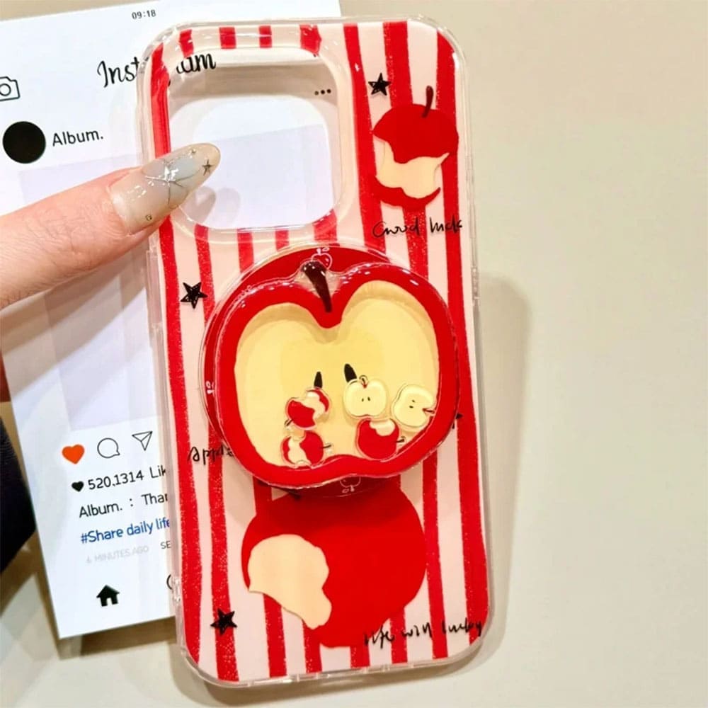 red apple core phone holder boogzel clothing