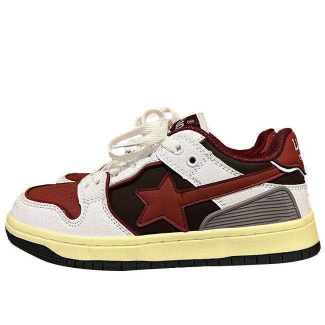 red-star-sneakers-aesthetic-shoes-boogzel-clothing