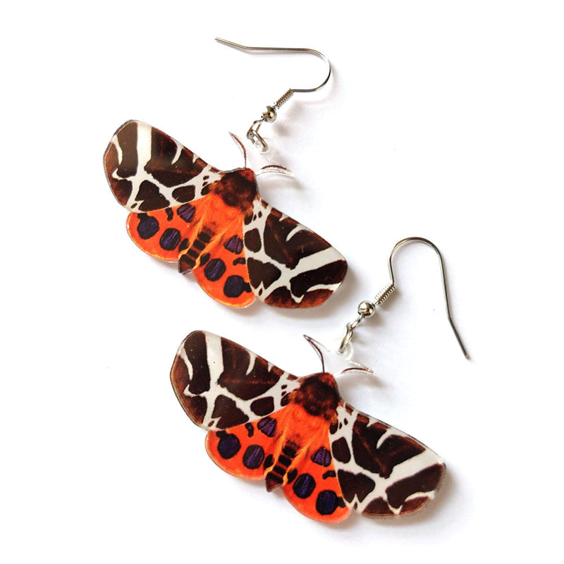 red and black butterfly earrings boogzel clothing