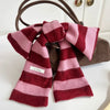 red and pink stripe scarf boogzel clothing