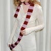 red and pink stripe scarf boogzel clothing