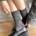 red and grey patterned socks boogzel clothing