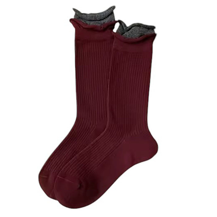 red and grey patterned socks boogzel clothing