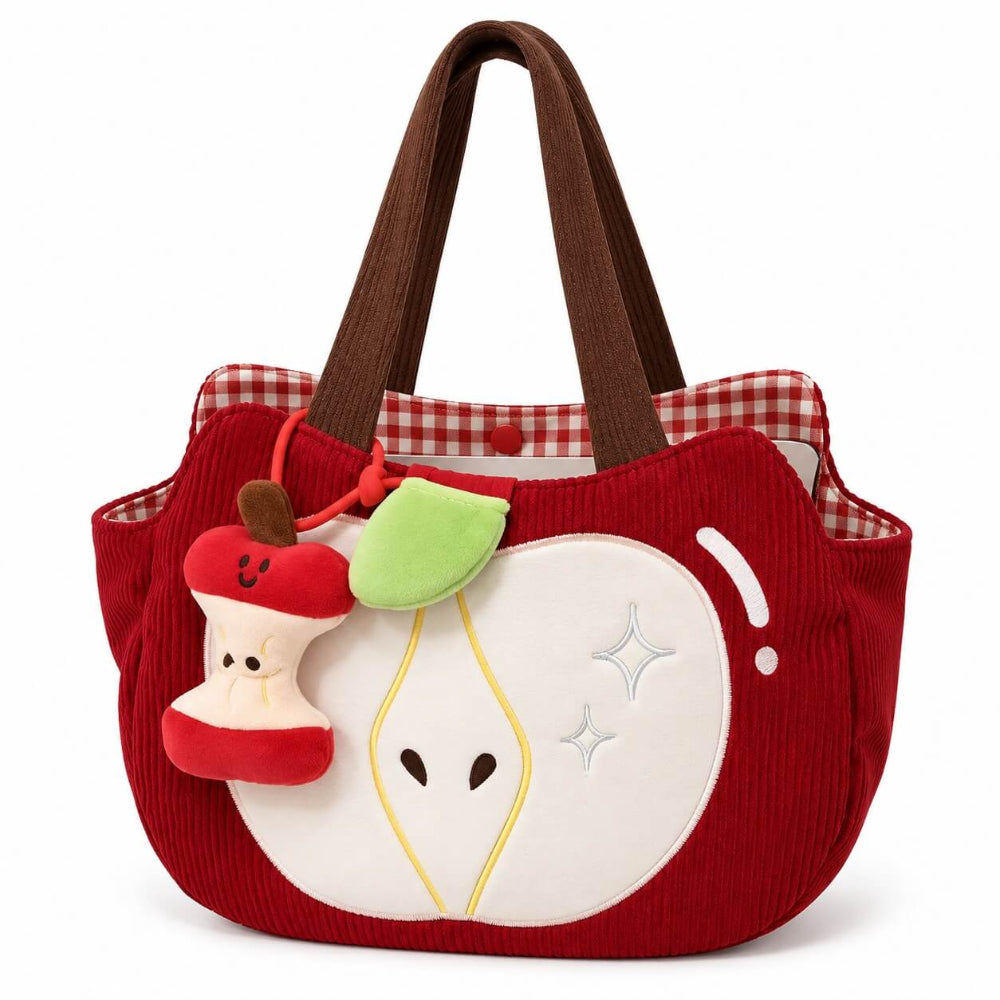 red apple cord shoulder bag boogzel clothing
