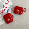 red bow coquette airpods case boogzel clothing