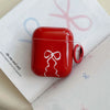 red bow coquette airpods case boogzel clothing