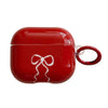red bow coquette airpods case boogzel clothing