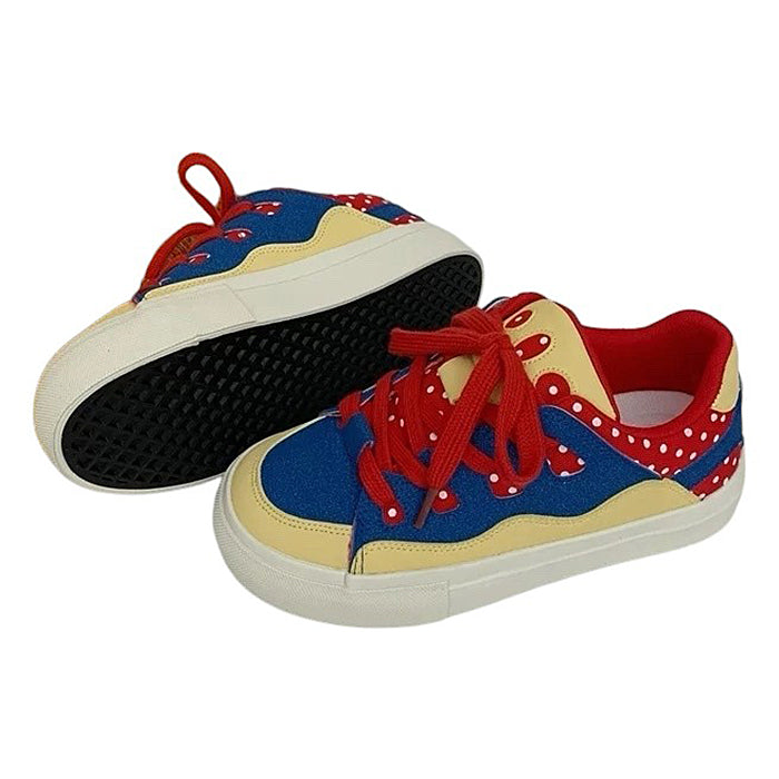 red polka dot skater sneakers boogzel clothing