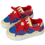 red polka dot skater sneakers boogzel clothing