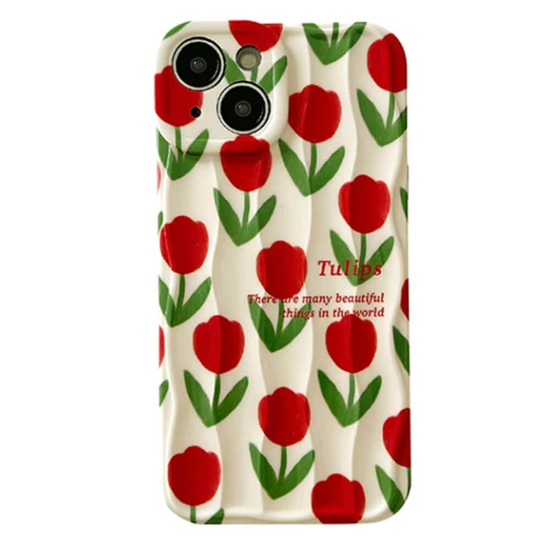 red tulips iphone case boogzel clothing