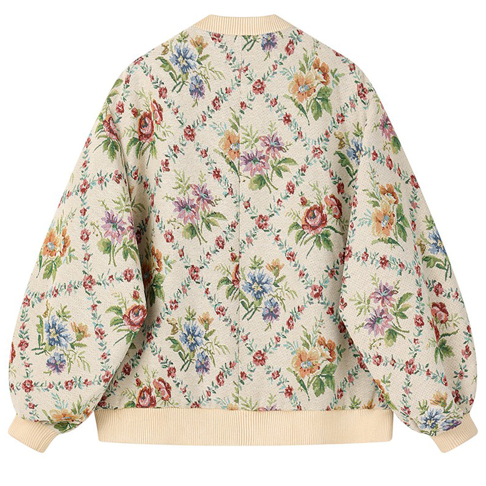 retro floral bomber jacket boogzel clothing