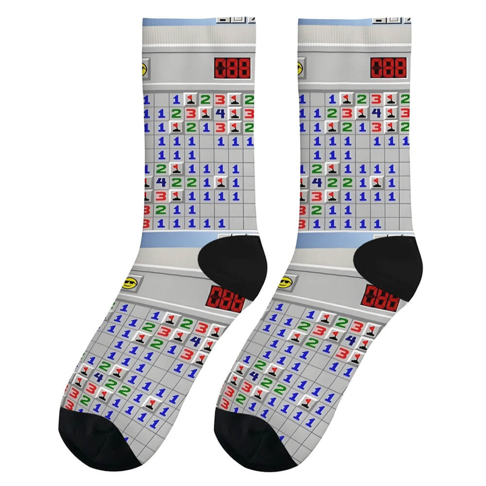 retro gaming crew socks boogzel clothing