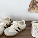 retro style striped sneakers boogzel clothing