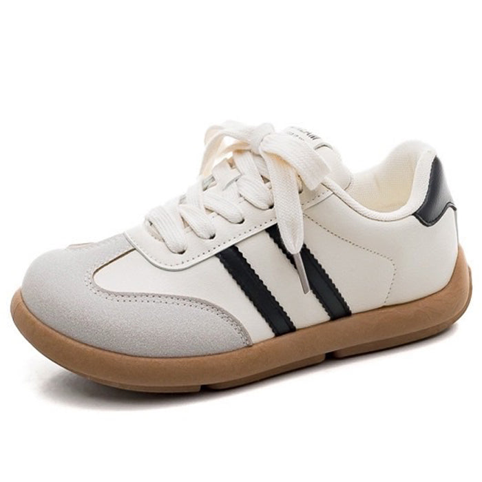 retro style striped sneakers boogzel clothing