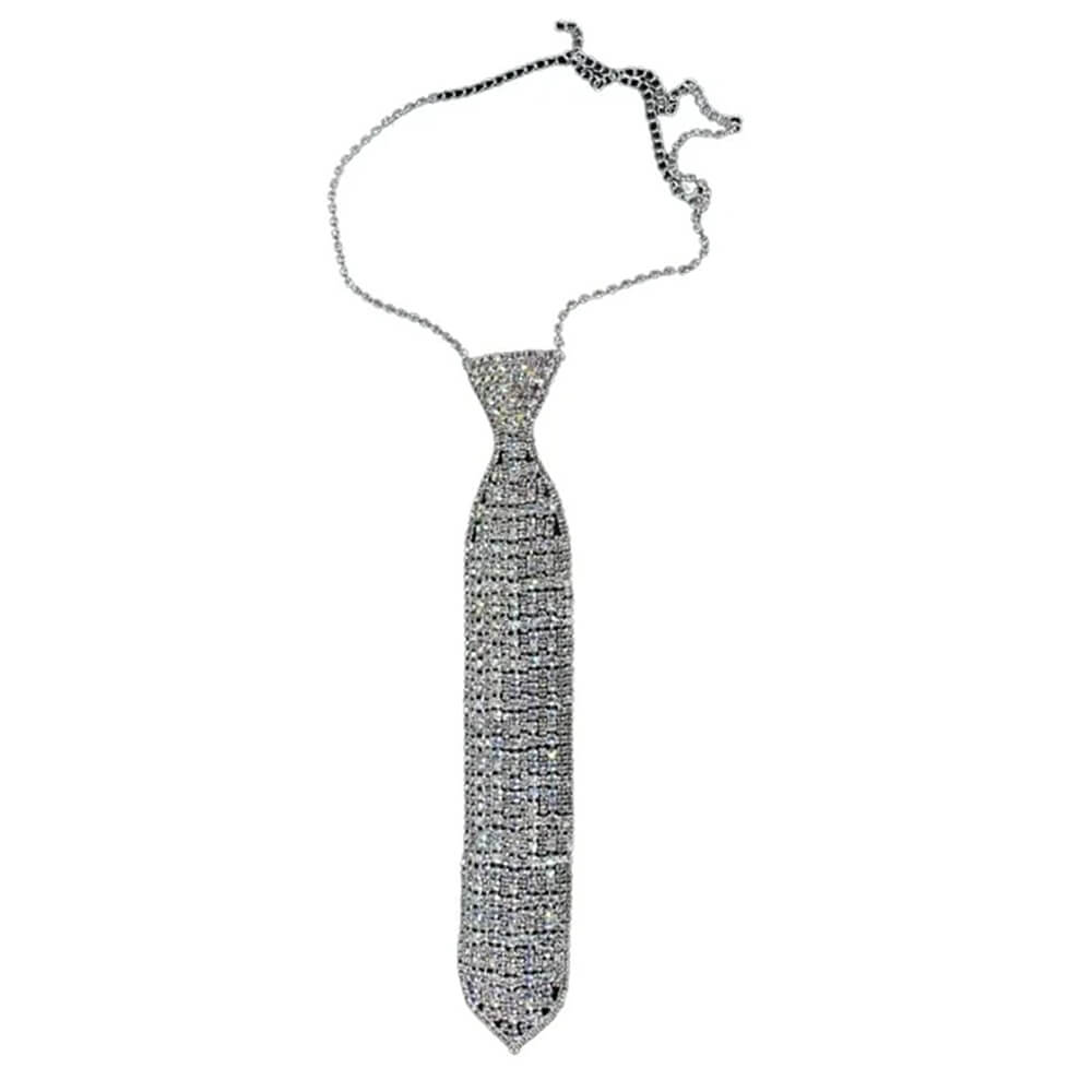 rhinestone neck tie boogzel clothing