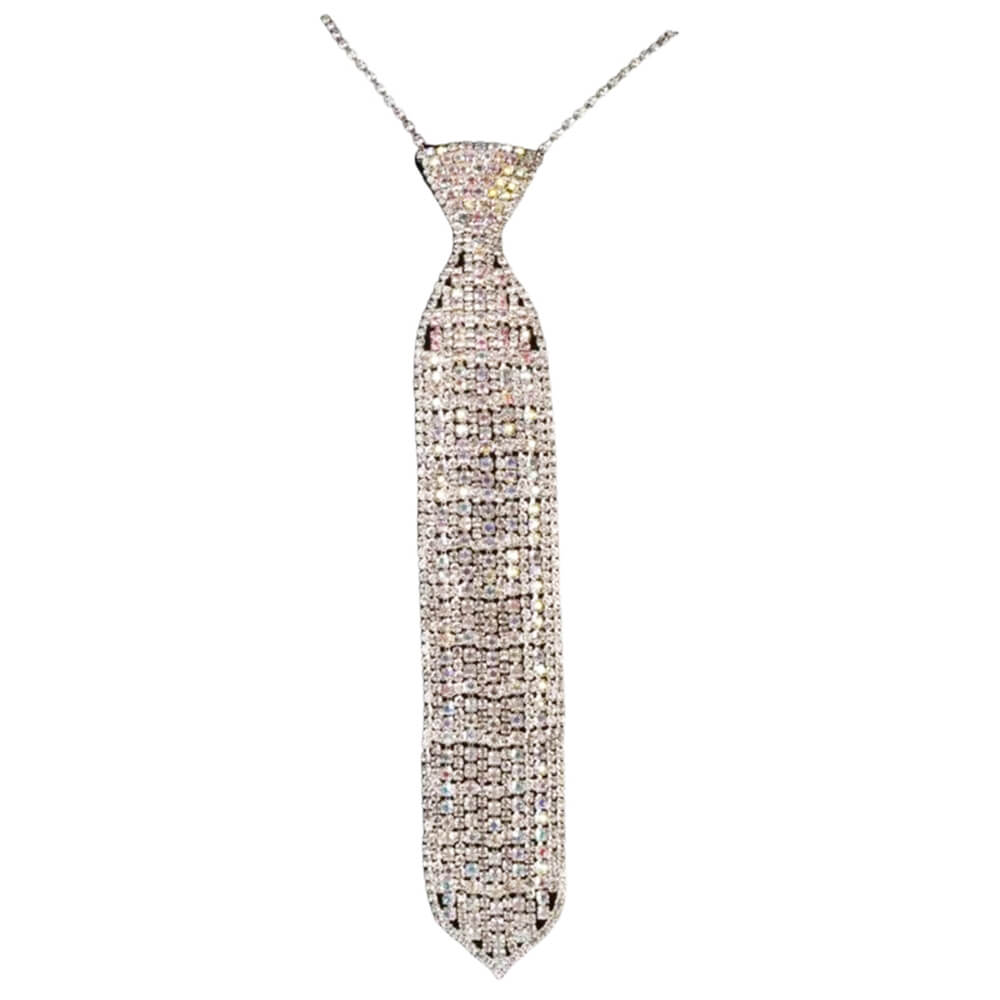 rhinestone neck tie boogzel clothing
