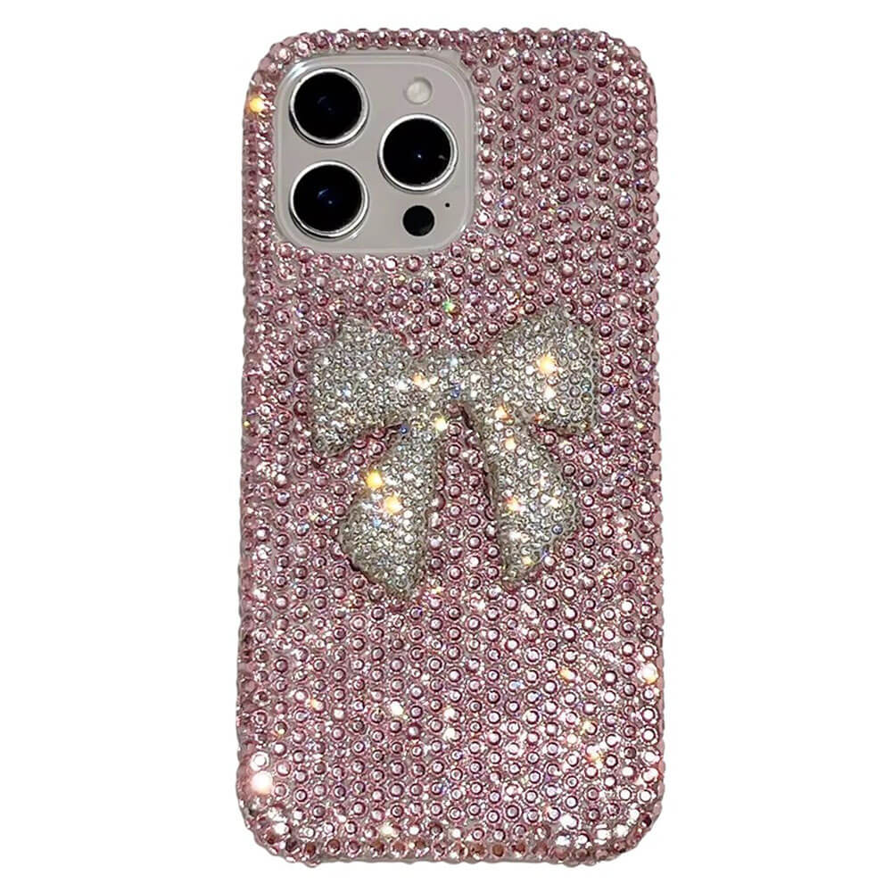 rhinestone bowknot iphone case boogzel clothing