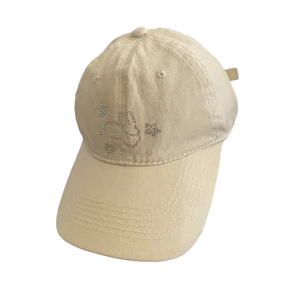 rhinestone bunny y2k cap boogzel clothing