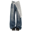 rhinestone star wide leg jeans boogzel clothing