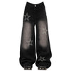 rhinestone star wide leg jeans boogzel clothing