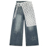 rhinestone star wide leg jeans boogzel clothing