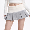 ribbed waist pleated mini skirt boogzel clothing