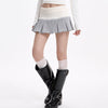 ribbed waist pleated mini skirt boogzel clothing