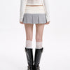 ribbed waist pleated mini skirt boogzel clothing