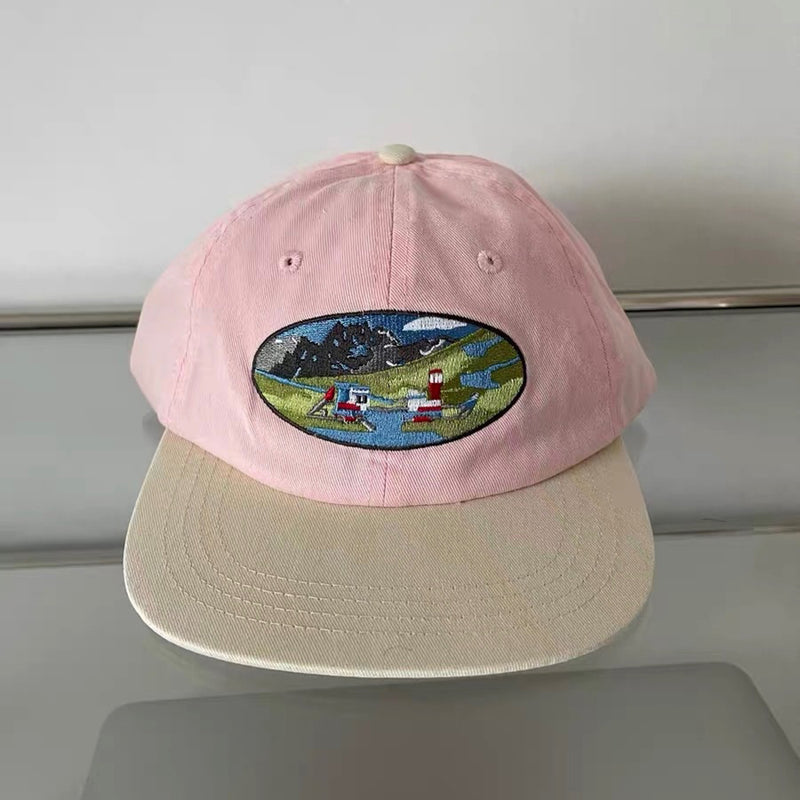 river lighthouse embroidery cap boogzel clothing