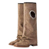 round cutout high shaft boots 
boogzel clothing