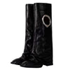 round cutout high shaft boots boogzel clothing
