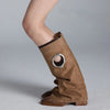round cutout high shaft boots boogzel clothing