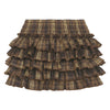 ruffle tiered plaid mini skirt boogzel clothing