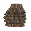 ruffle tiered plaid mini skirt boogzel clothing