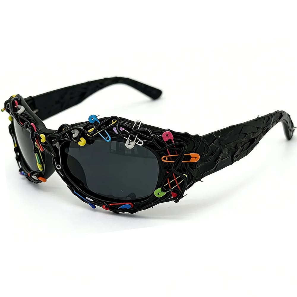 safety pin chaos sunglasses boogzel clothing