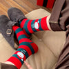 santa striped socks boogzel clothing