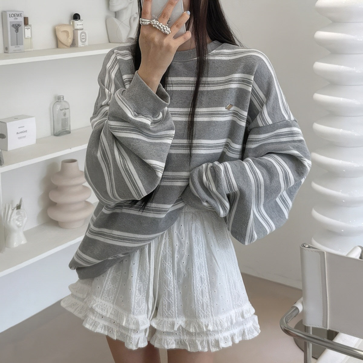  Striped Sweatshirt