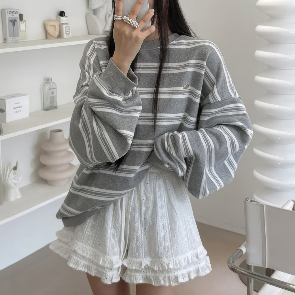  Striped Sweatshirt