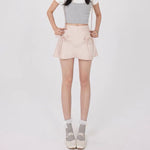 satin mini skirt with bows boogzel clothing